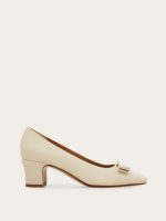 Ferragamo Vara bow block heel pump